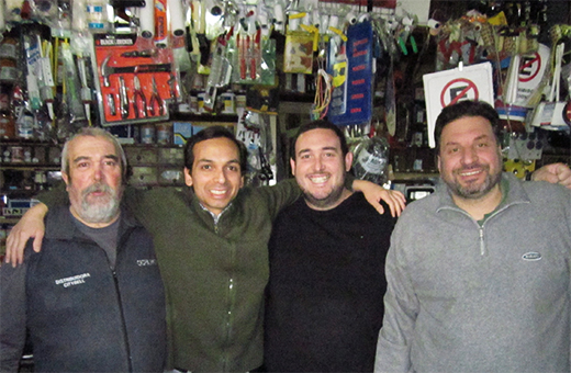De izquierda a derecha: Alberto, Israel, Nacho y Ricardo.